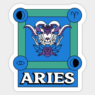 Aries Zodiac Sign Sticker